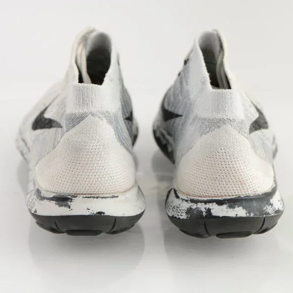 Nike Free Women's 3.0 Flyknit Running Shoe  Size 8.5 Mid Gray White Black - Picture 7 of 13